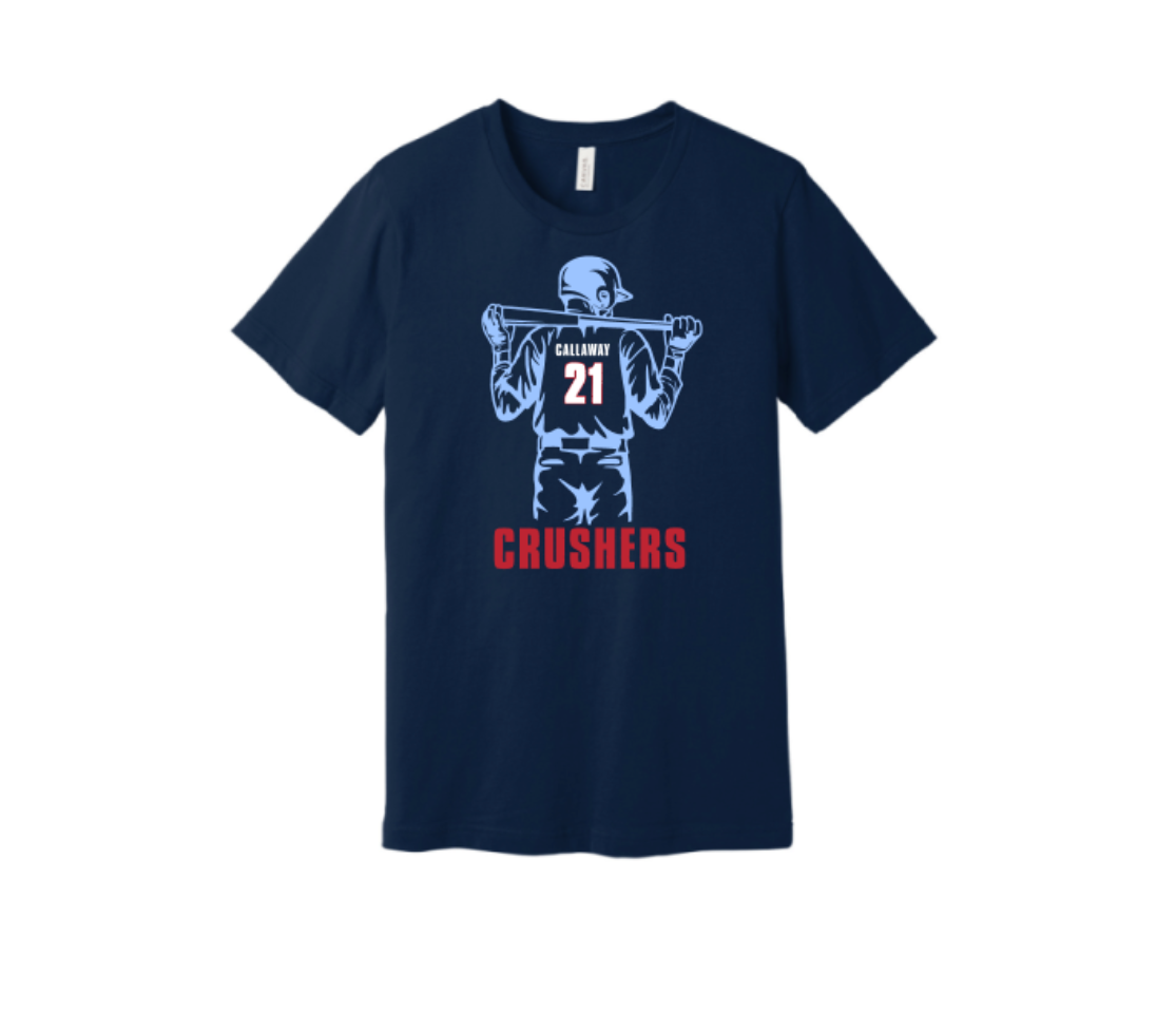 Custom Crushers Baseball Tee