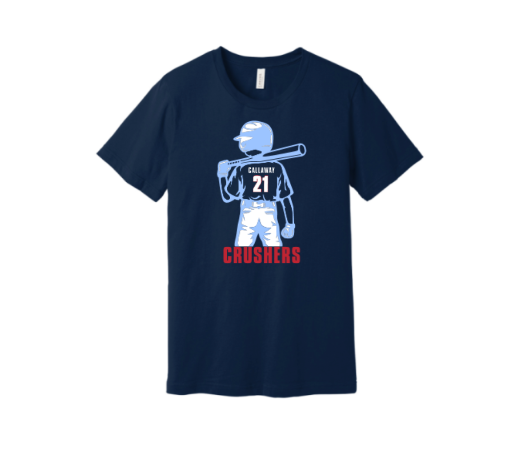 Custom Crushers Baseball Tee