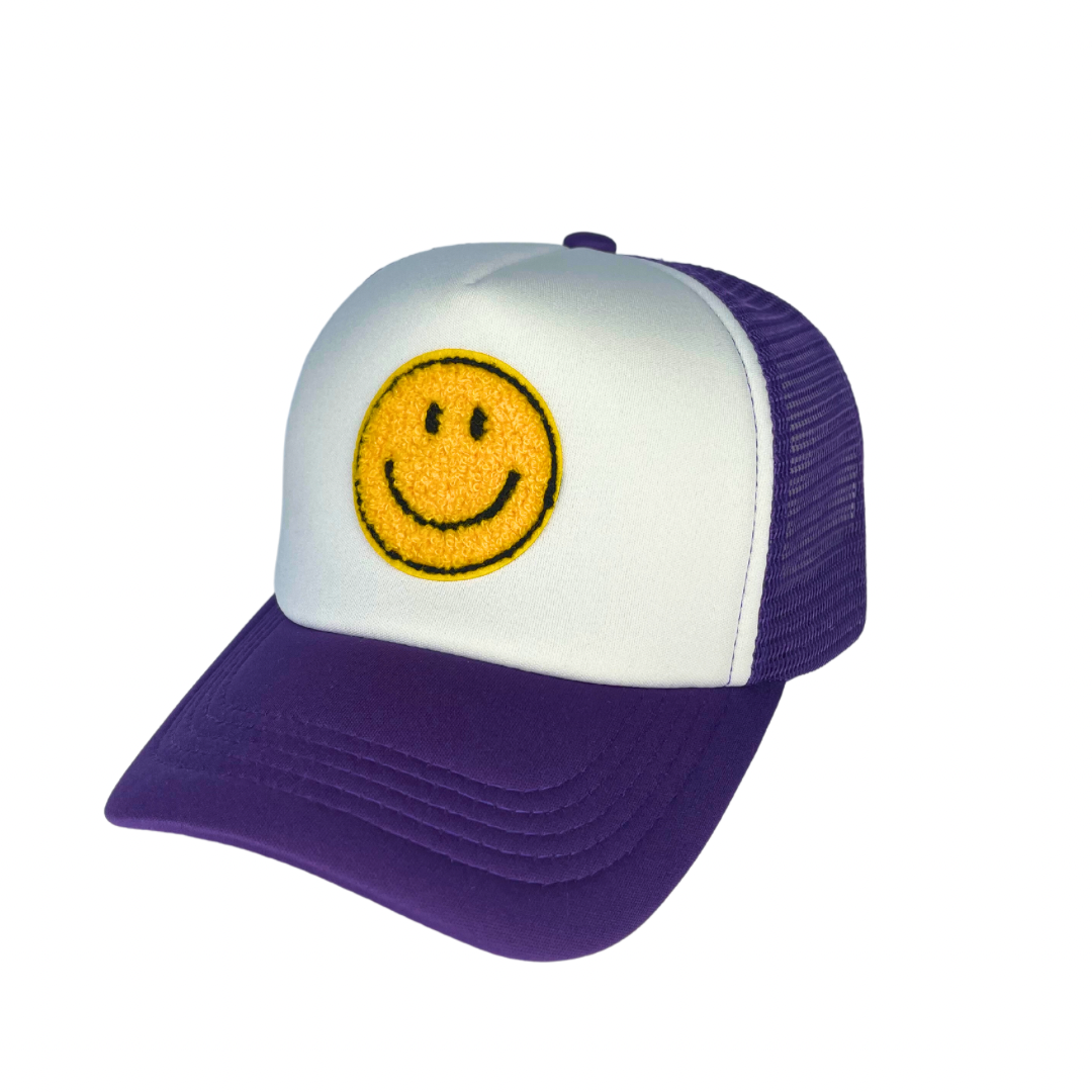 Two Tone Smiley Trucker Hat