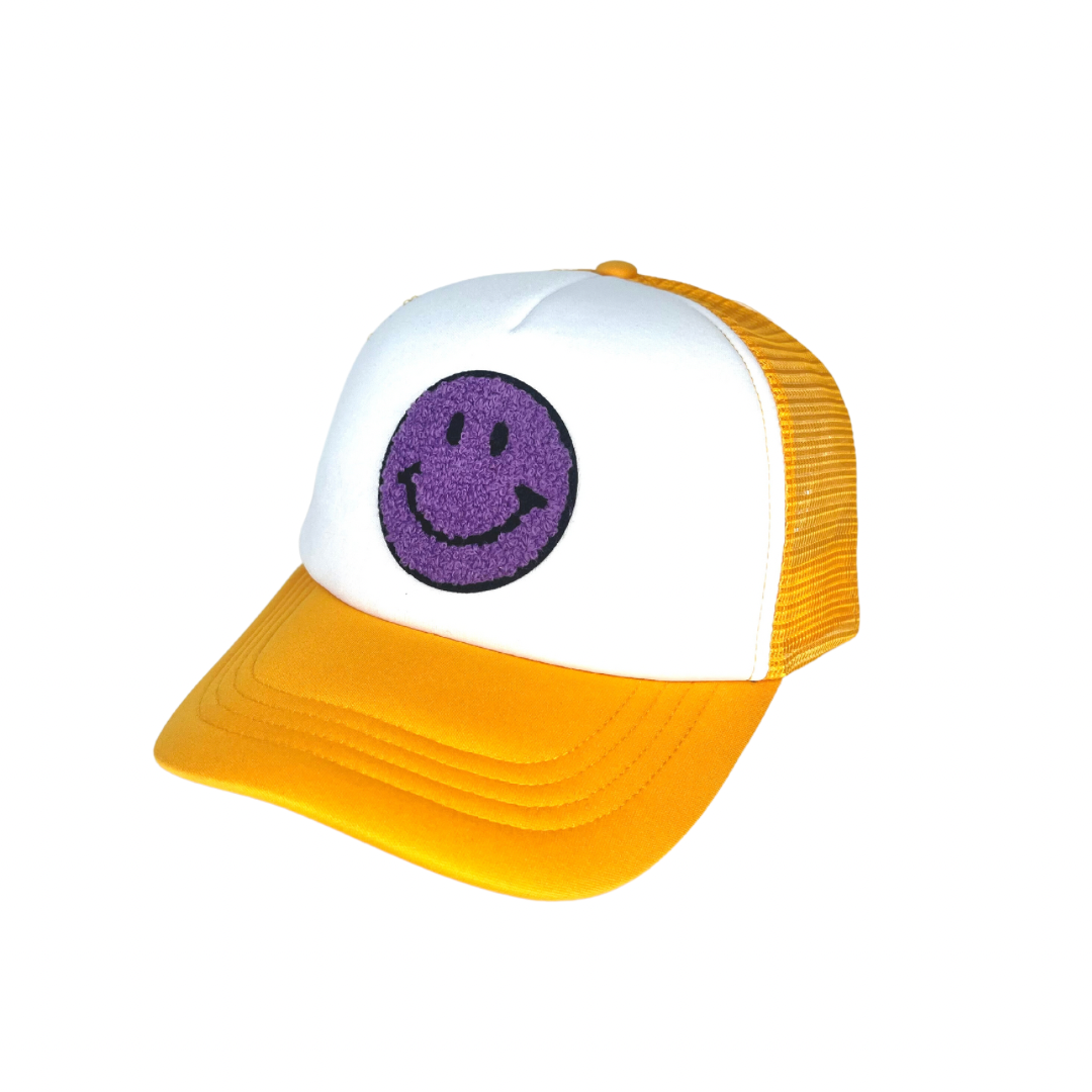 Two Tone Smiley Trucker Hat