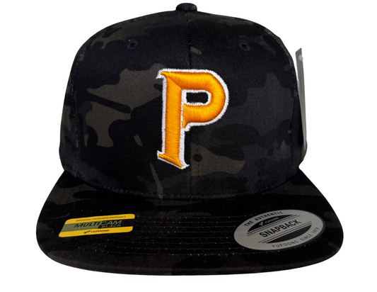 Pieper Black Camo Flat Bill