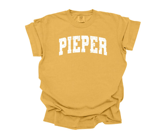 Mustard Pieper Collegiate Oversized T-shirt