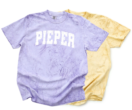 Pieper Collegiate Color Blast Oversized Tee