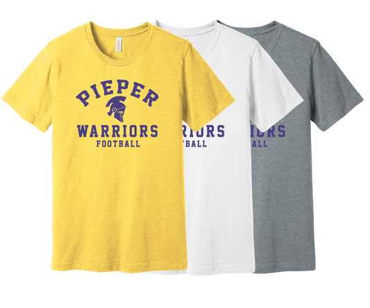 Pieper Warriors Football PE Style Tee