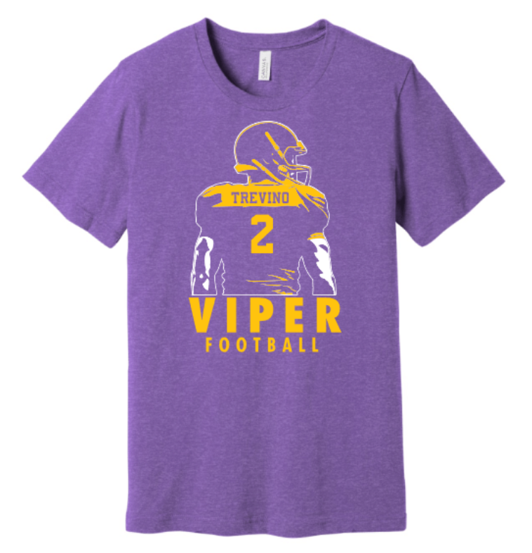 Custom Viper Football Tee