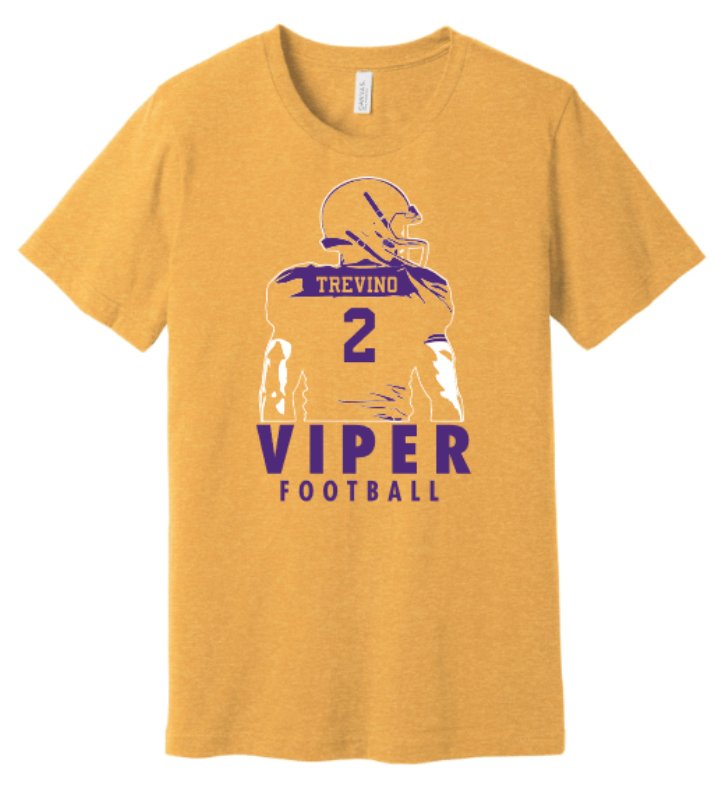 Custom Viper Football Tee