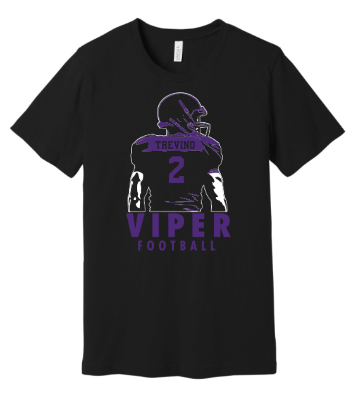 Custom Viper Football Tee