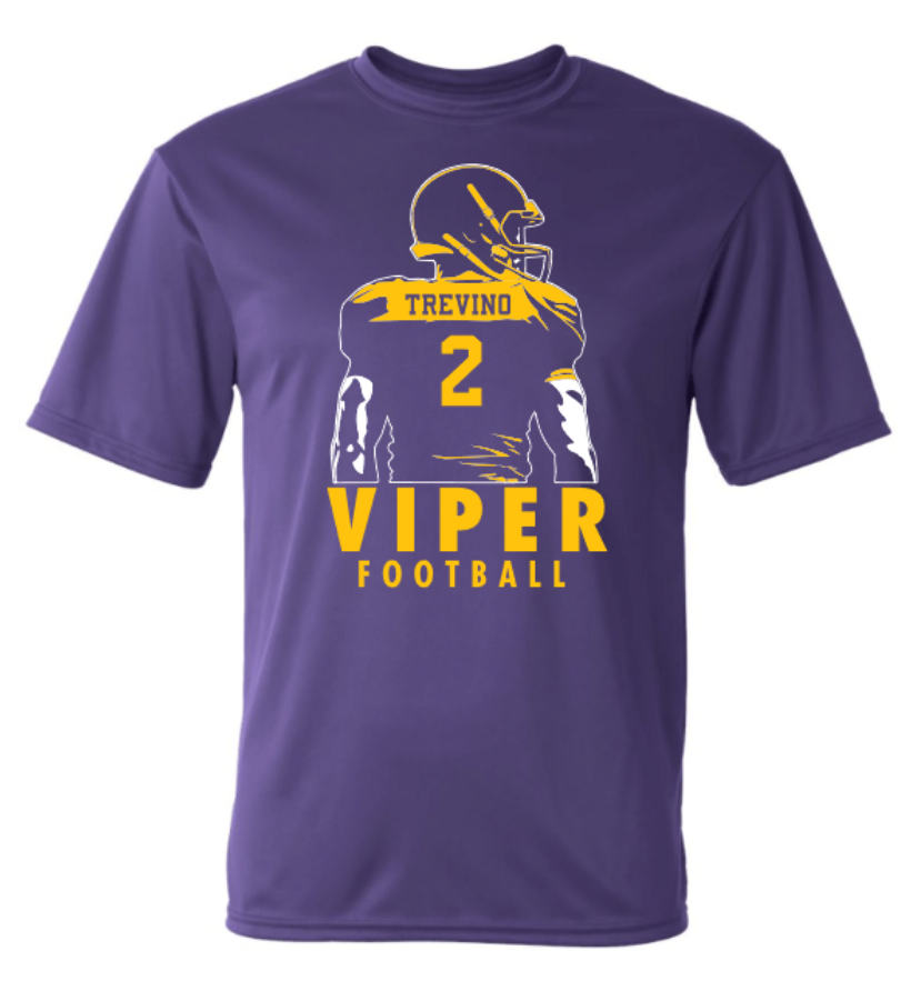 Custom Viper Football Tee