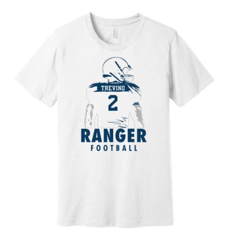 Custom Ranger Football Tee