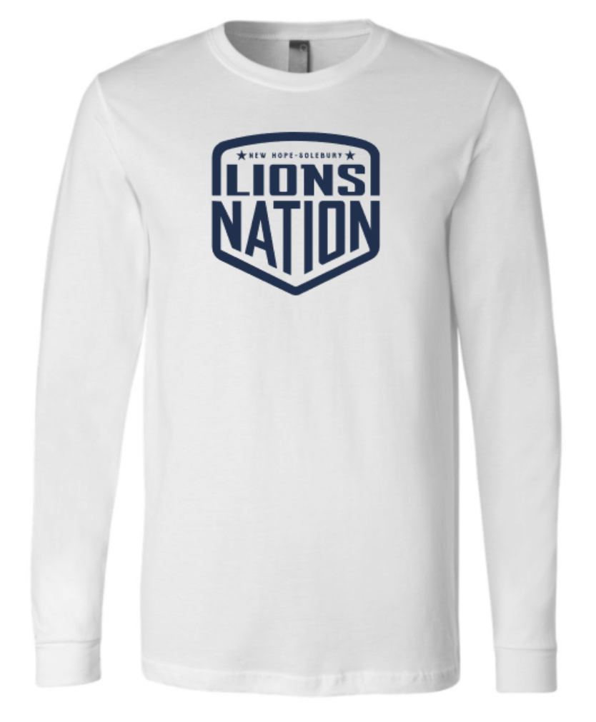 Adult Lions Nation Badge Long Sleeve