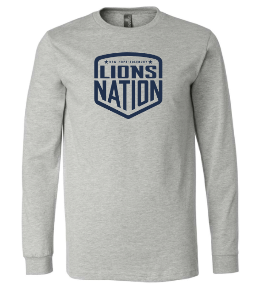 Adult Lions Nation Badge Long Sleeve