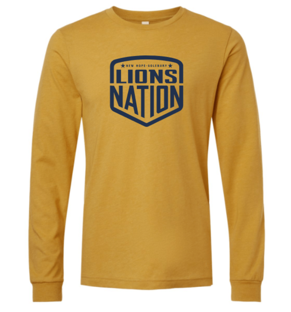 Adult Lions Nation Badge Long Sleeve