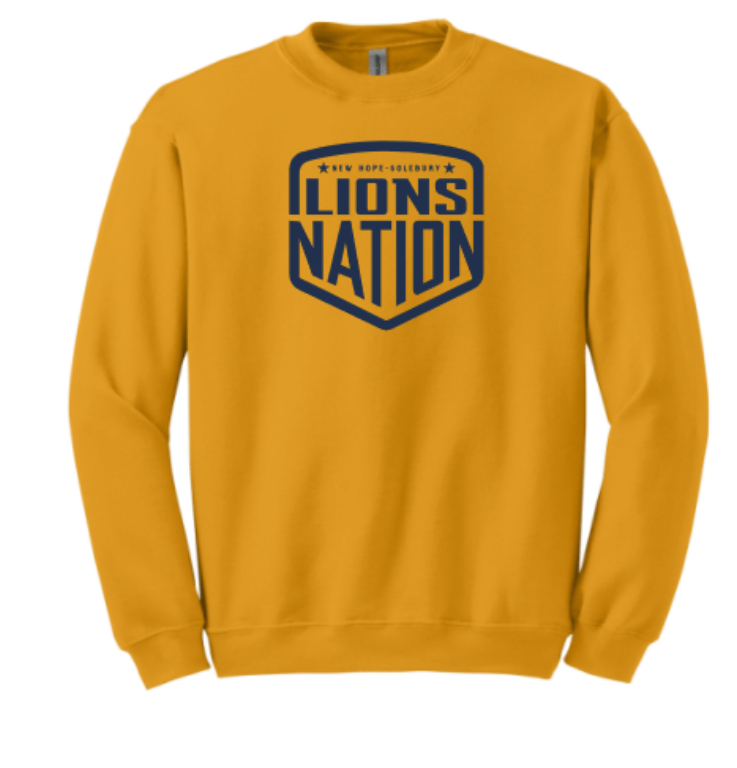 Adult Lions Nation Badge Long Sleeve