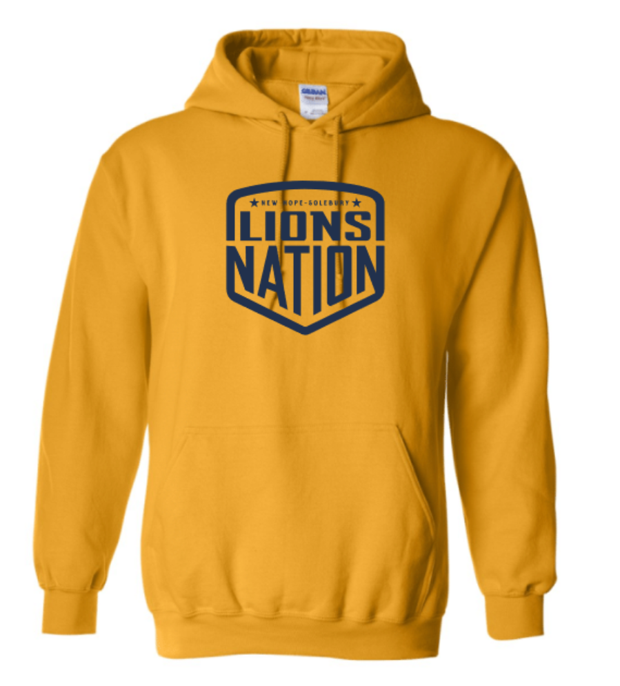 Adult Lions Nation Badge Long Sleeve