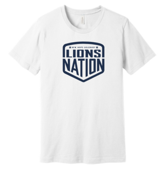 Adult Lions Nation Badge Short Sleeve