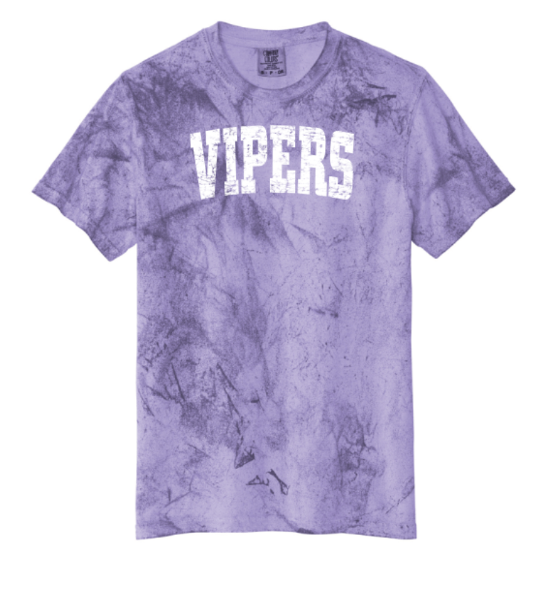 Vipers Collegiate Color Blast Oversized Tee