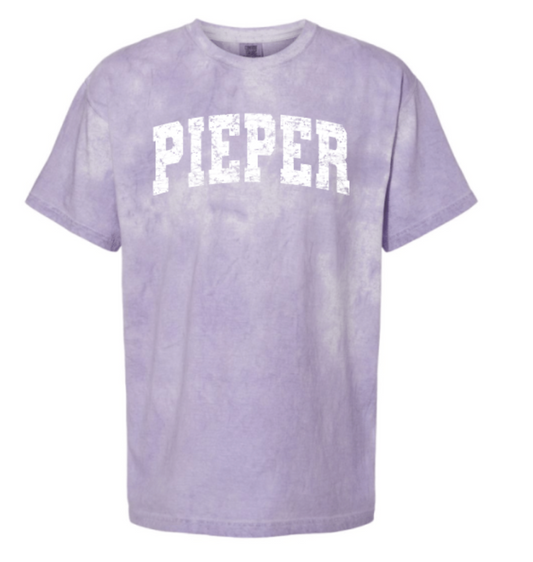 Pieper Collegiate Color Blast Boxy Tee