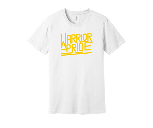 White Warrior Pride Retro T-shirt