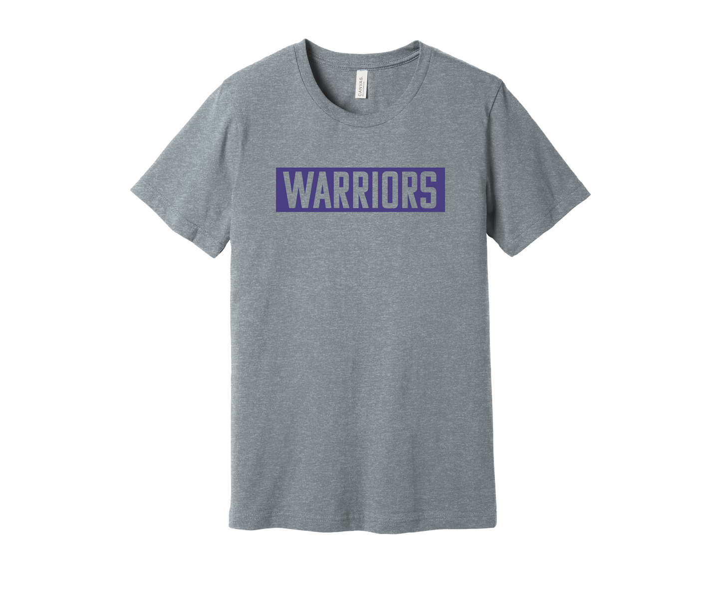 Athletic Grey Purple Block Warriors T-shirt