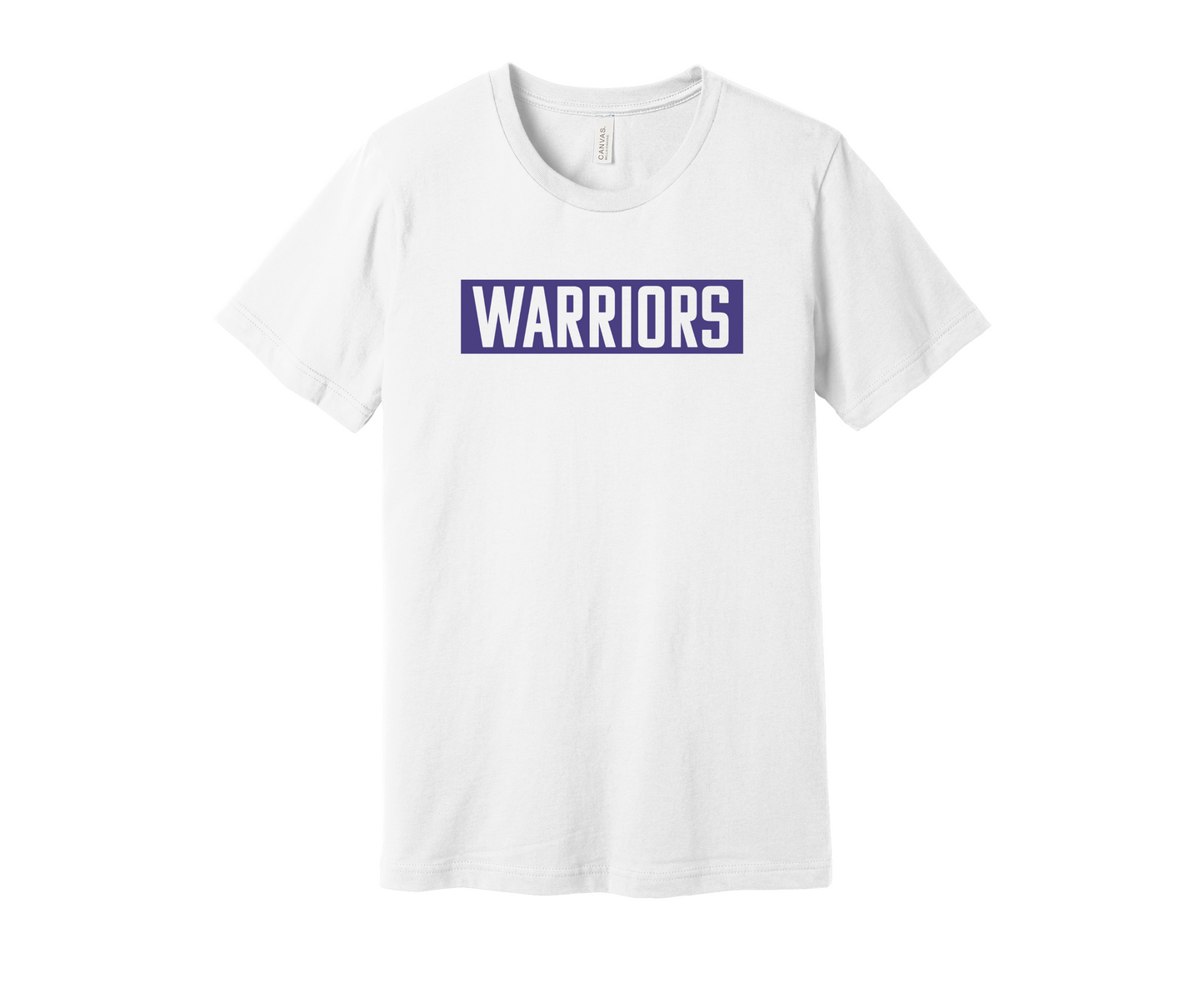 White Purple Block Warriors T-shirt