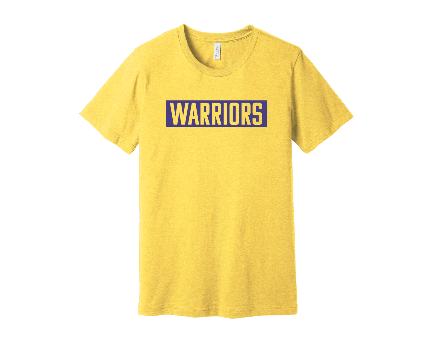 Gold Purple Block Warriors T-shirt