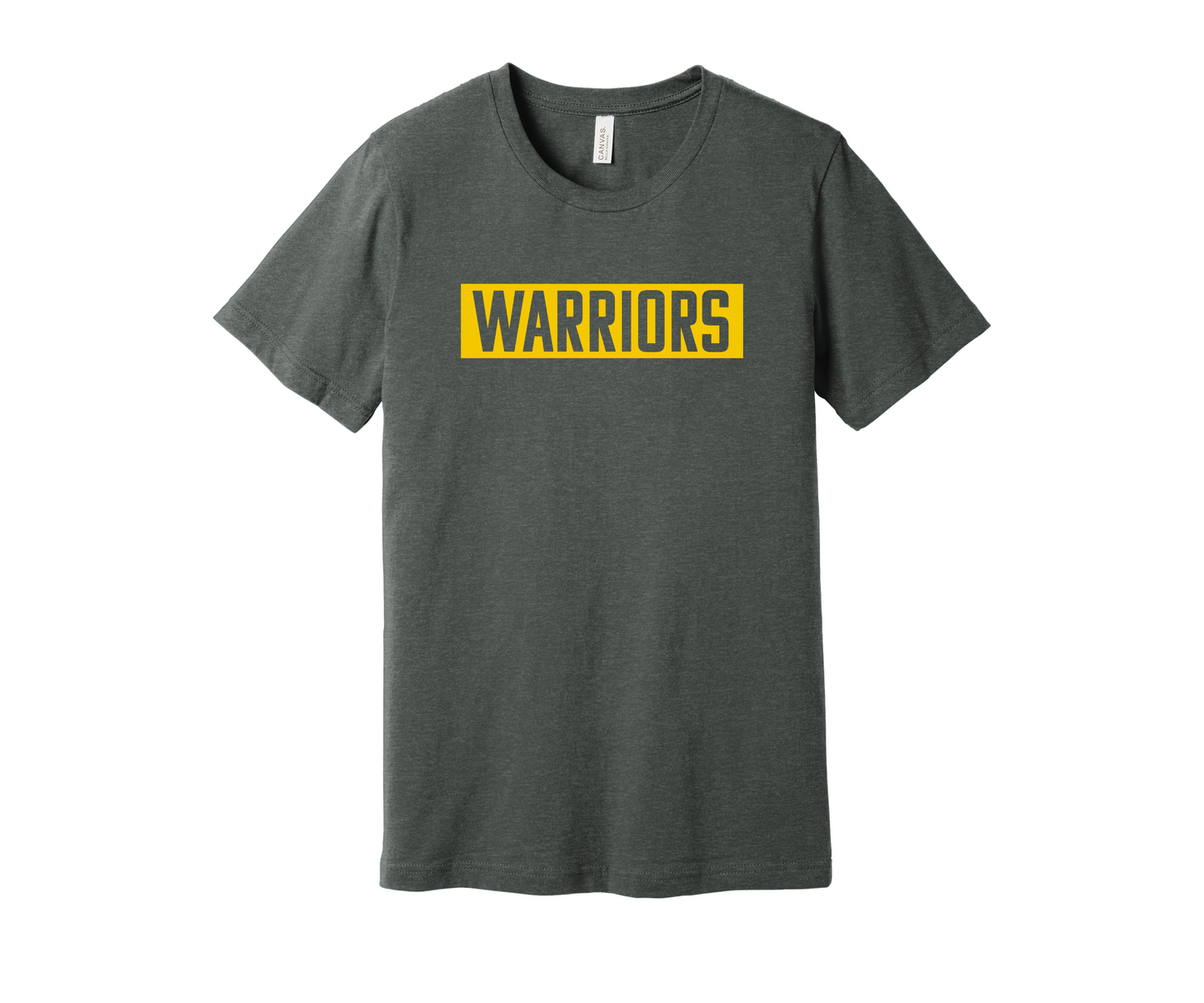 Dark Grey Yellow Block Warrior T-shirt