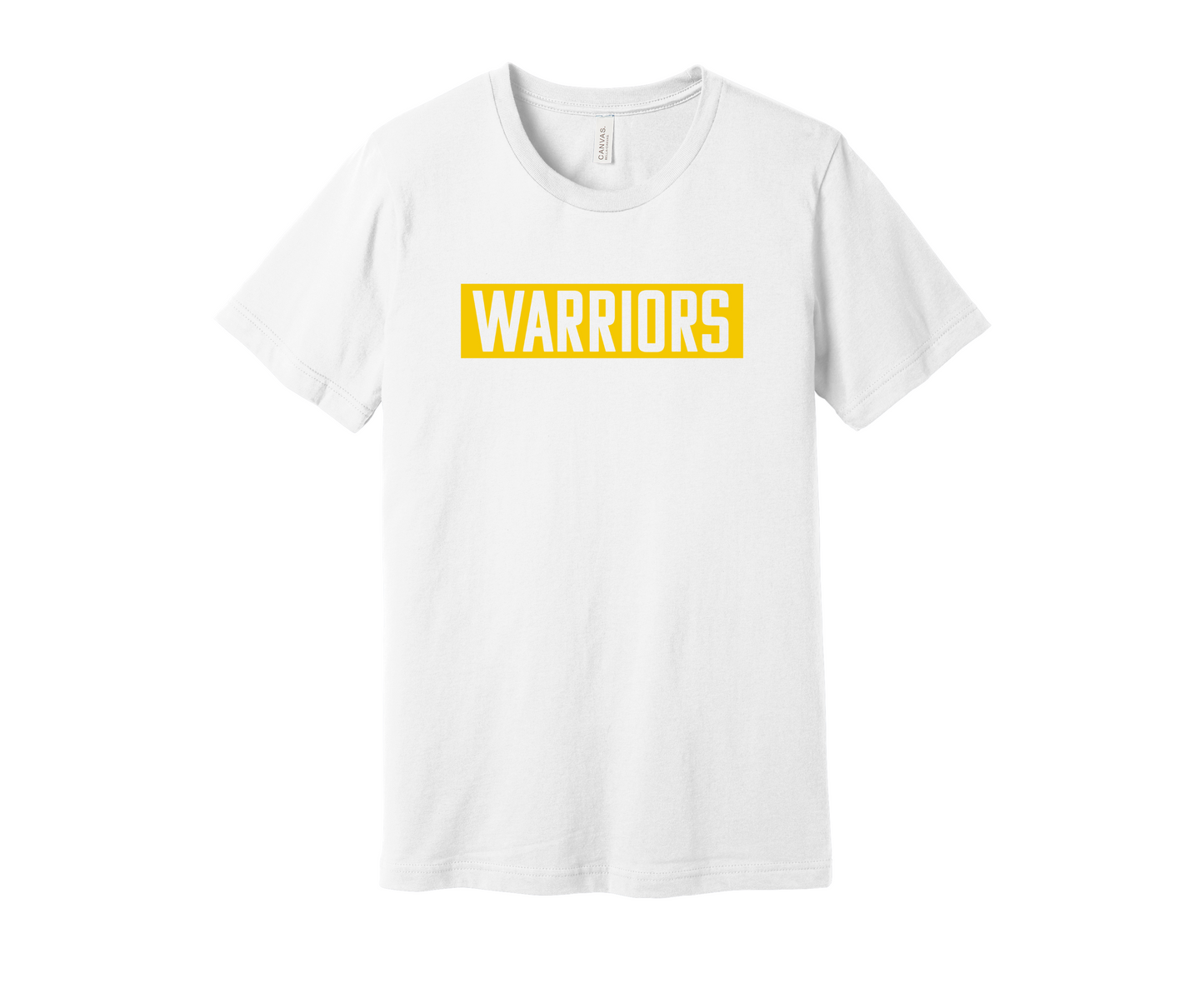 White Yellow Block Warrior T-shirt