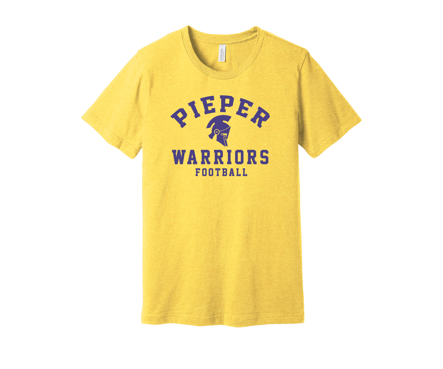 Gold Pieper Warriors Football T-shirt